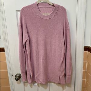 Lululemon Merino Wool-Blend Ribbed Crewneck Sweater. Size 12.
